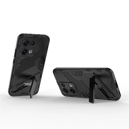 For Oppo Reno13 5G (Global) Case PC + TPU Shockproof Phone Cover with Kickstand