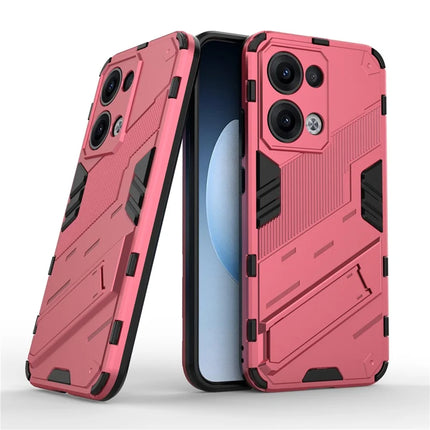 For Oppo Reno13 5G (Global) Case PC + TPU Shockproof Phone Cover with Kickstand