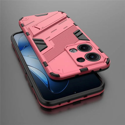 For Oppo Reno13 5G (Global) Case PC + TPU Shockproof Phone Cover with Kickstand