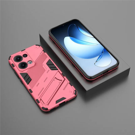 For Oppo Reno13 5G (Global) Case PC + TPU Shockproof Phone Cover with Kickstand