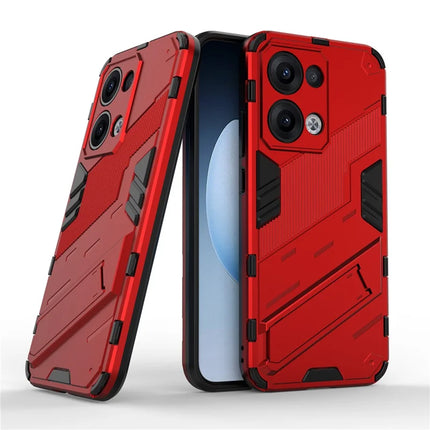 For Oppo Reno13 5G (Global) Case PC + TPU Shockproof Phone Cover with Kickstand