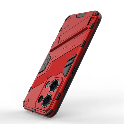 For Oppo Reno13 5G (Global) Case PC + TPU Shockproof Phone Cover with Kickstand
