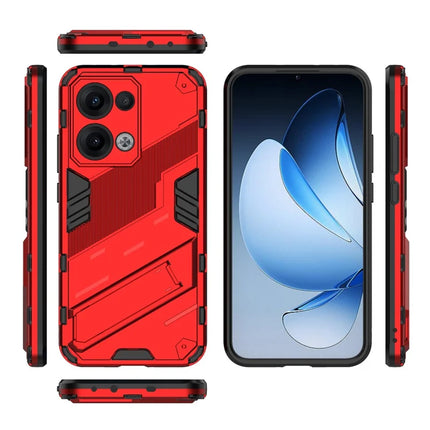 For Oppo Reno13 5G (Global) Case PC + TPU Shockproof Phone Cover with Kickstand
