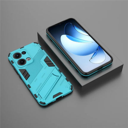 For Oppo Reno13 5G (Global) Case PC + TPU Shockproof Phone Cover with Kickstand