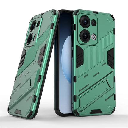 For Oppo Reno13 5G (Global) Case PC + TPU Shockproof Phone Cover with Kickstand