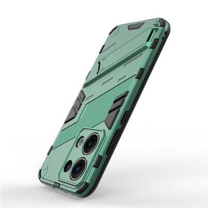 For Oppo Reno13 5G (Global) Case PC + TPU Shockproof Phone Cover with Kickstand