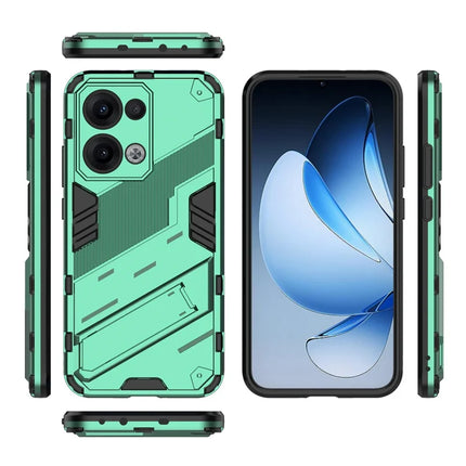 For Oppo Reno13 5G (Global) Case PC + TPU Shockproof Phone Cover with Kickstand