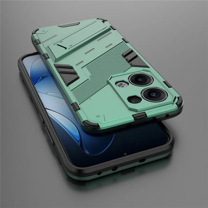 For Oppo Reno13 5G (Global) Case PC + TPU Shockproof Phone Cover with Kickstand