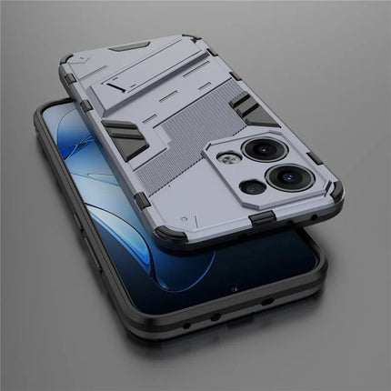 For Oppo Reno13 5G (Global) Case PC + TPU Shockproof Phone Cover with Kickstand
