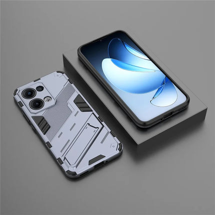 For Oppo Reno13 5G (Global) Case PC + TPU Shockproof Phone Cover with Kickstand
