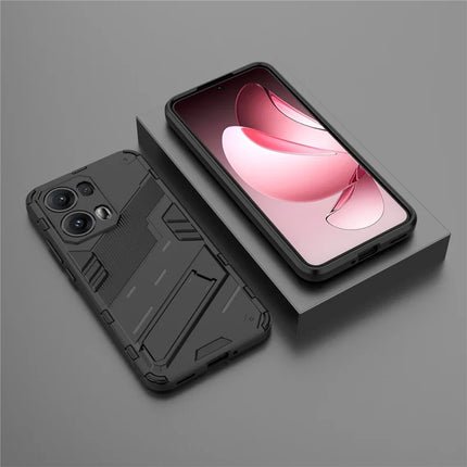 For Oppo Reno13 Pro 5G Case PC + TPU Shockproof Phone Cover with Kickstand