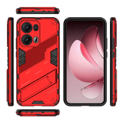 For Oppo Reno13 Pro 5G Case PC + TPU Shockproof Phone Cover with Kickstand