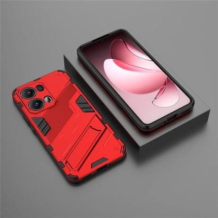 For Oppo Reno13 Pro 5G Case PC + TPU Shockproof Phone Cover with Kickstand