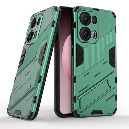 For Oppo Reno13 Pro 5G Case PC + TPU Shockproof Phone Cover with Kickstand