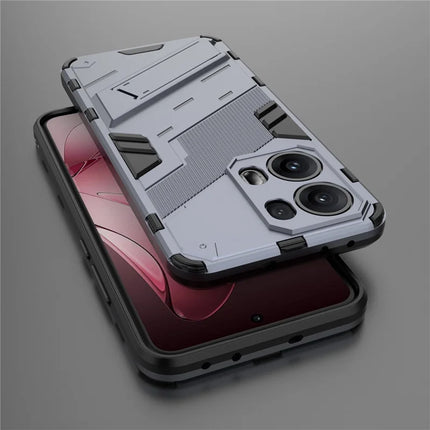 For Oppo Reno13 Pro 5G Case PC + TPU Shockproof Phone Cover with Kickstand