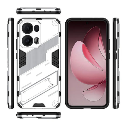 For Oppo Reno13 Pro 5G Case PC + TPU Shockproof Phone Cover with Kickstand