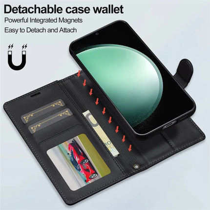 LC.IMEEKE L2 Series for Samsung Galaxy A36 5G Case PU Leather Wallet Detachable Magnetic Phone Cover