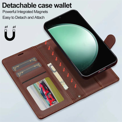 LC.IMEEKE L2 Series for Samsung Galaxy A36 5G Case PU Leather Wallet Detachable Magnetic Phone Cover