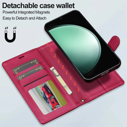 LC.IMEEKE L2 Series for Samsung Galaxy A36 5G Case PU Leather Wallet Detachable Magnetic Phone Cover