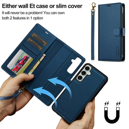 LC.IMEEKE L2 Series for Samsung Galaxy A36 5G Case PU Leather Wallet Detachable Magnetic Phone Cover