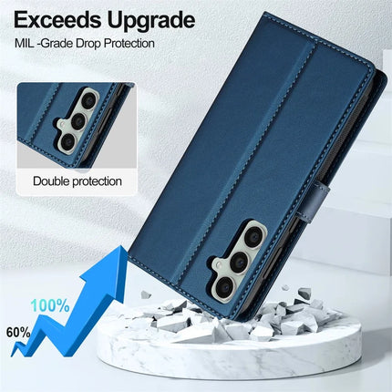 LC.IMEEKE L2 Series for Samsung Galaxy A36 5G Case PU Leather Wallet Detachable Magnetic Phone Cover
