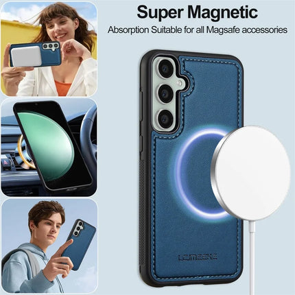 LC.IMEEKE L2 Series for Samsung Galaxy A36 5G Case PU Leather Wallet Detachable Magnetic Phone Cover