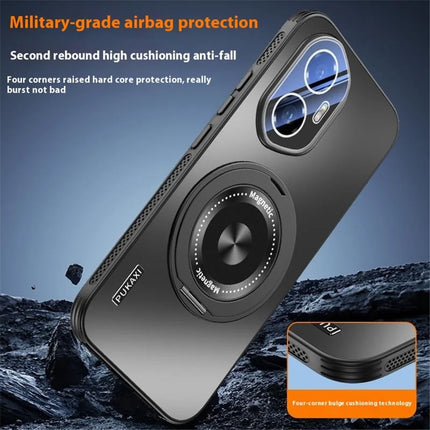 For Honor 300 Case Compatible with MagSafe Kickstand TPU PC Heat Dissipation Phone Cover