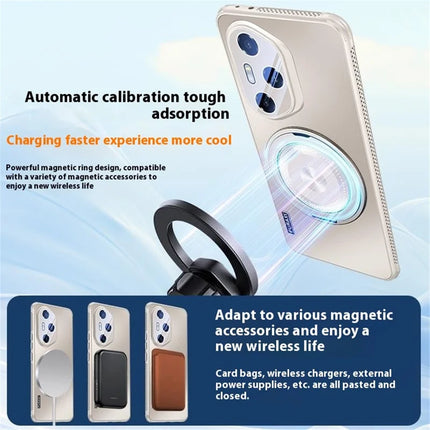 For Honor 300 Ultra Case Compatible with MagSafe Kickstand TPU PC Heat Dissipation Phone Cover