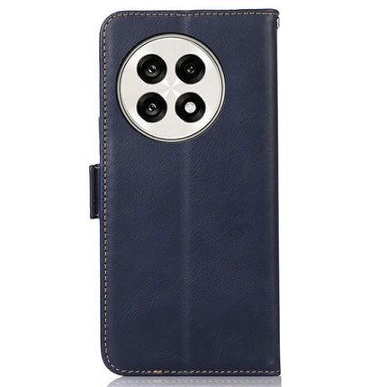 Genuine Cow Leather Phone Case for OnePlus Ace 5 Pro 5G / Ace 5 5G / 13R 5G RFID Blocking Wallet Cover