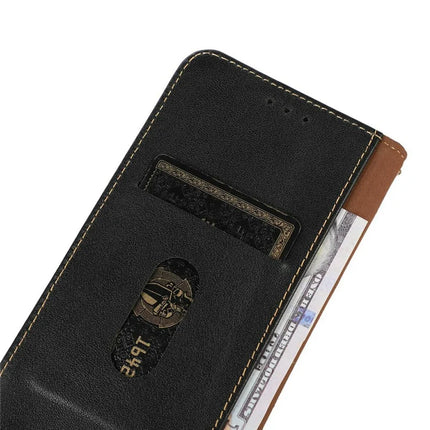 KHAZNEH Genuine Cow Leather Wallet Case for OnePlus Ace 5 Pro 5G / Ace 5 5G / 13R 5G Nappa Texture Phone Cover