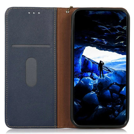 KHAZNEH Genuine Cow Leather Wallet Case for OnePlus Ace 5 Pro 5G / Ace 5 5G / 13R 5G Nappa Texture Phone Cover