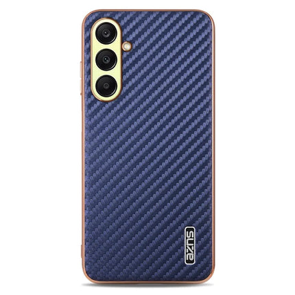 AZNS For Samsung Galaxy A56 5G Case Electroplating Carbon Fiber Texture PU + TPU Phone Cover