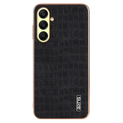 AZNS For Samsung Galaxy A56 5G Case Electroplating Crocodile Texture PU + TPU Phone Cover