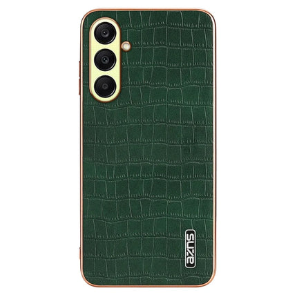 AZNS For Samsung Galaxy A56 5G Case Electroplating Crocodile Texture PU + TPU Phone Cover
