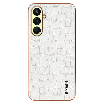 AZNS For Samsung Galaxy A56 5G Case Electroplating Crocodile Texture PU + TPU Phone Cover