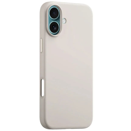 BASEUS For iPhone 16 Plus Case Compatible with MagSafe Liquid Silicone 0.2mm Phone Back Cover - Titanium