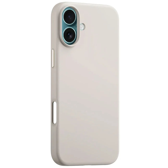 BASEUS For iPhone 16 Plus Case Compatible with MagSafe Liquid Silicone 0.2mm Phone Back Cover - Titanium