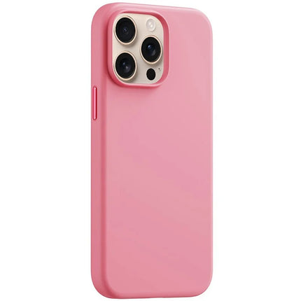 BASEUS For iPhone 16 Pro Case Compatible with MagSafe Liquid Silicone 0.2mm Phone Back Cover - Pink