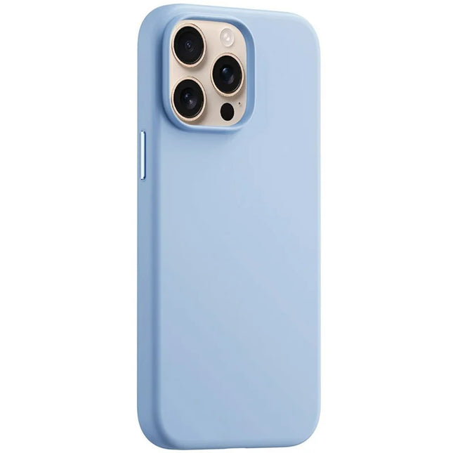 BASEUS For iPhone 16 Pro Case Compatible with MagSafe Liquid Silicone 0.2mm Phone Back Cover - Blue
