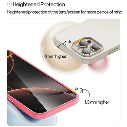 BASEUS For iPhone 16 Pro Case Compatible with MagSafe Liquid Silicone 0.2mm Phone Back Cover