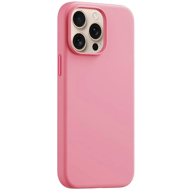 BASEUS For iPhone 15 Pro Max Case Compatible with MagSafe Liquid Silicone 0.2mm Phone Back Cover - Pink
