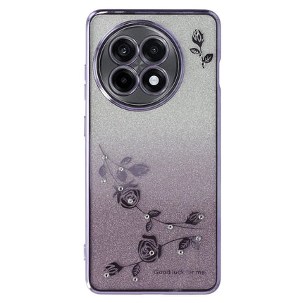 KADEM For OnePlus Ace 5 5G / 13R 5G Case Flower TPU Flexible Gradient Phone Cover - Purple