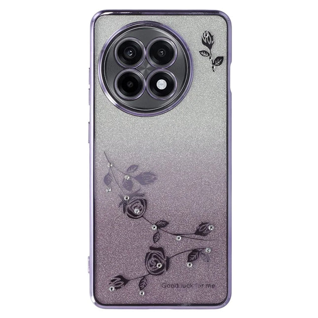 KADEM For OnePlus Ace 5 5G / 13R 5G Case Flower TPU Flexible Gradient Phone Cover - Purple