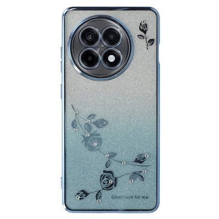 KADEM For OnePlus Ace 5 5G / 13R 5G Case Ring Kickstand TPU Flowers Phone Cover Gradient Glitter