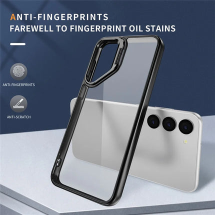 For Samsung Galaxy S23 Case Lens Frame Kickstand TPU + Acrylic Protective Phone Cover