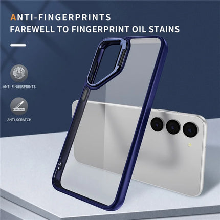 For Samsung Galaxy S23 Case Lens Frame Kickstand TPU + Acrylic Protective Phone Cover