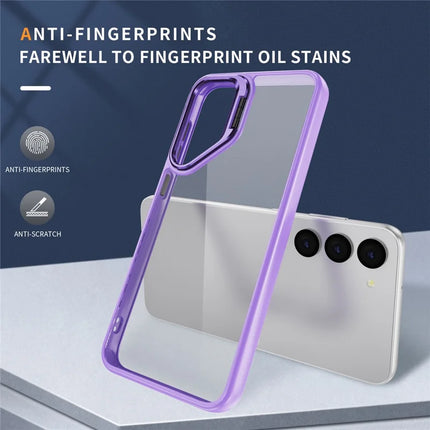 For Samsung Galaxy S23 Case Lens Frame Kickstand TPU + Acrylic Protective Phone Cover
