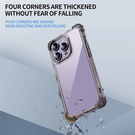 For iPhone 15 Pro Max Case Reinforced Corners TPU + Acrylic Clear Phone Back Cover