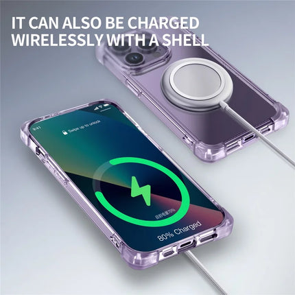For iPhone 15 Pro Max Case Reinforced Corners TPU + Acrylic Clear Phone Back Cover
