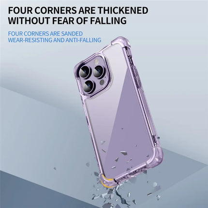 For iPhone 15 Pro Max Case Reinforced Corners TPU + Acrylic Clear Phone Back Cover